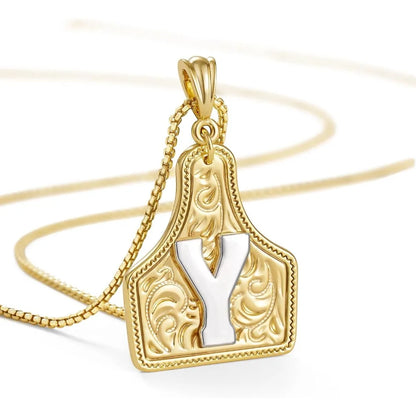Western Initial Necklace